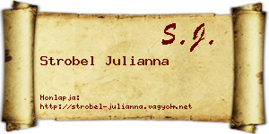 Strobel Julianna névjegykártya